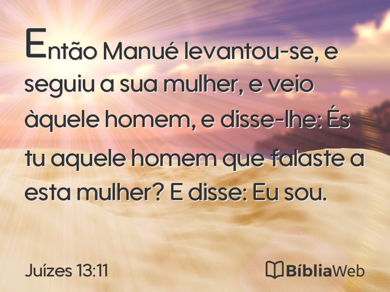 Juízes 13:11 em imagem para compartilhar
