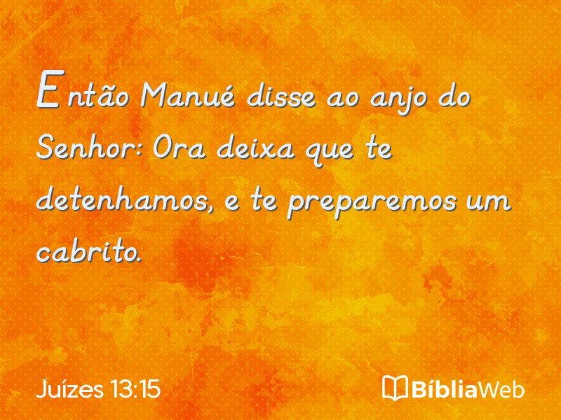 Juízes 13:15 em imagem para compartilhar
