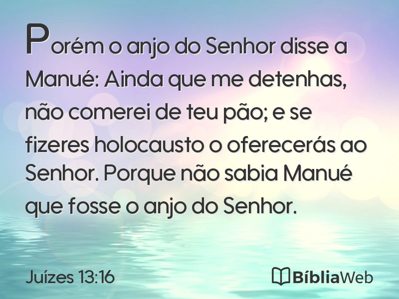 Juízes 13:16 em imagem para compartilhar