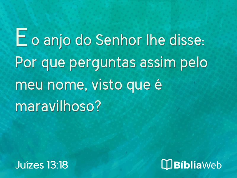 Juízes 13:18 em imagem para compartilhar