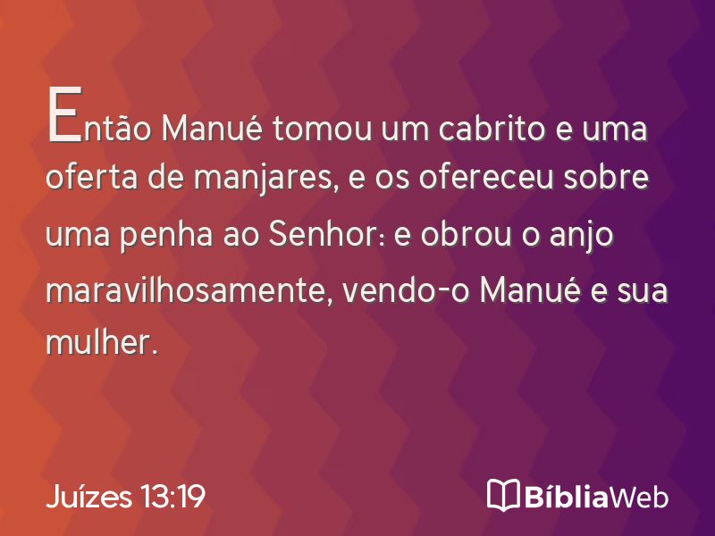 Juízes 13:19 em imagem para compartilhar