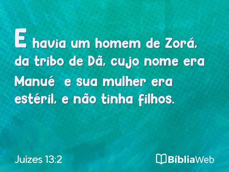 Juízes 13:2 em imagem para compartilhar