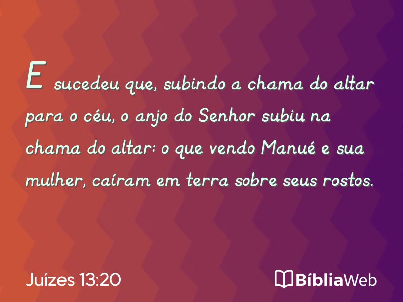 Juízes 13:20 em imagem para compartilhar