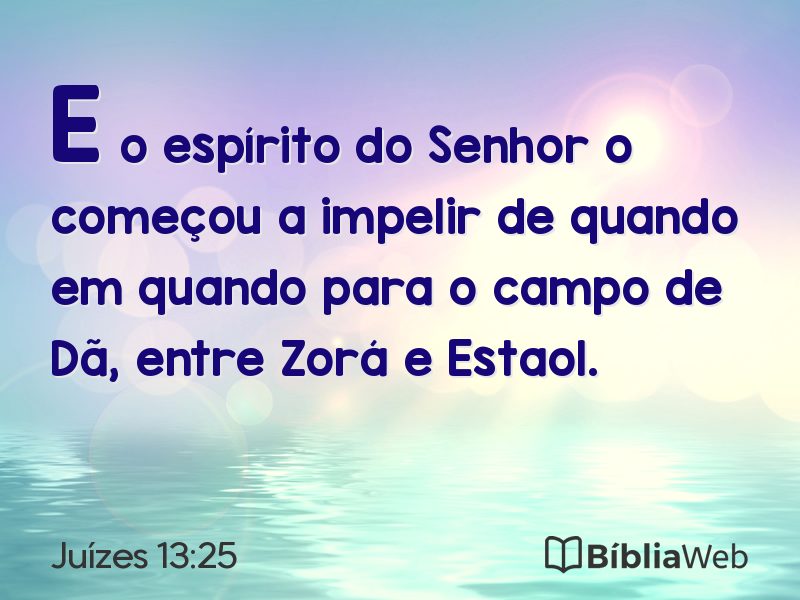 Juízes 13:25 em imagem para compartilhar
