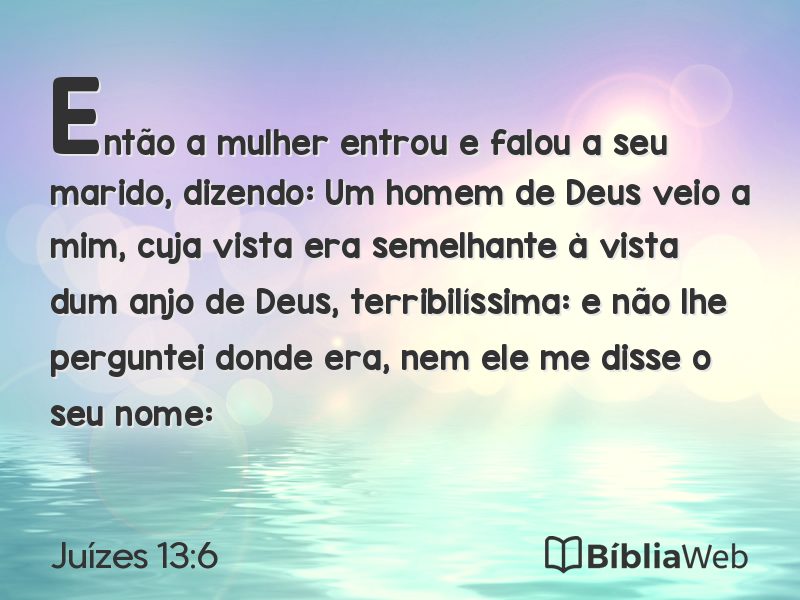 Juízes 13:6 em imagem para compartilhar