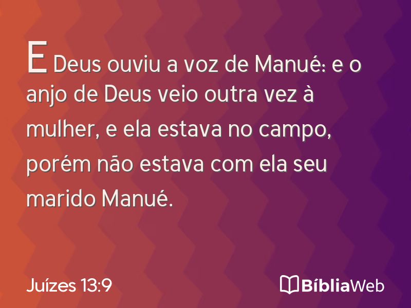 Juízes 13:9 em imagem para compartilhar