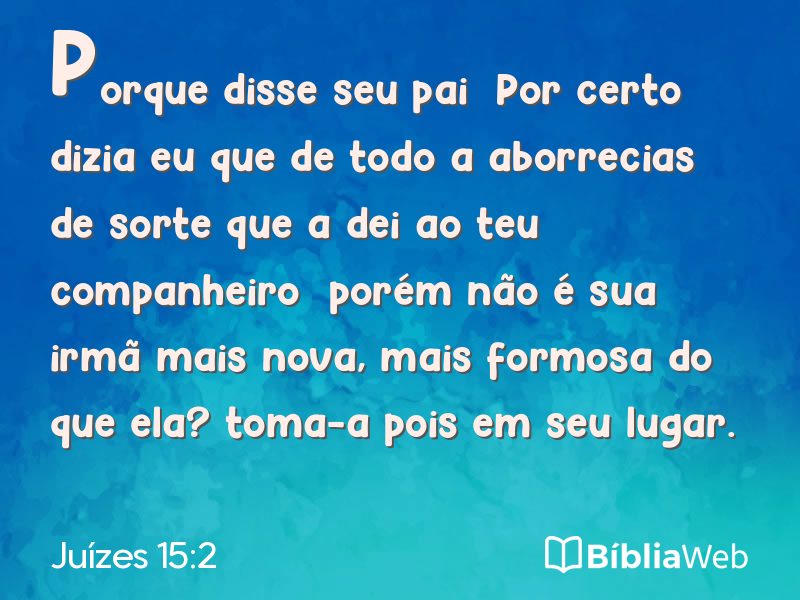 Juízes 15:2 em imagem para compartilhar