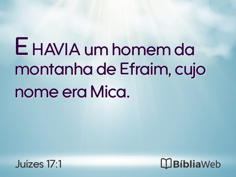 Juízes 17:1 em imagem para compartilhar