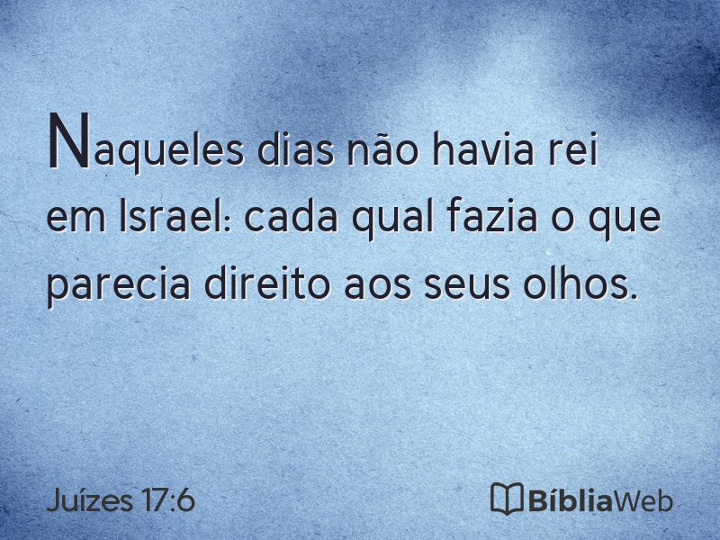 Juízes 17:6 em imagem para compartilhar