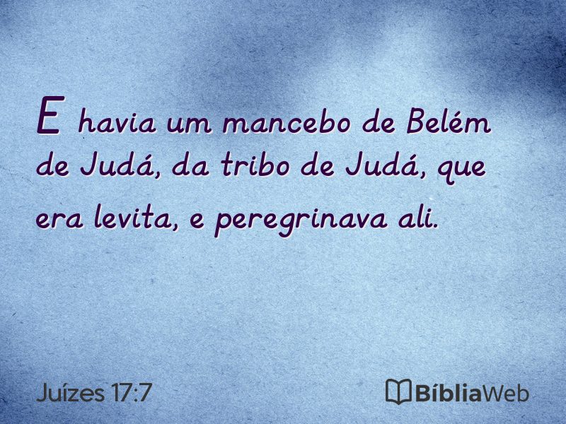 Juízes 17:7 em imagem para compartilhar