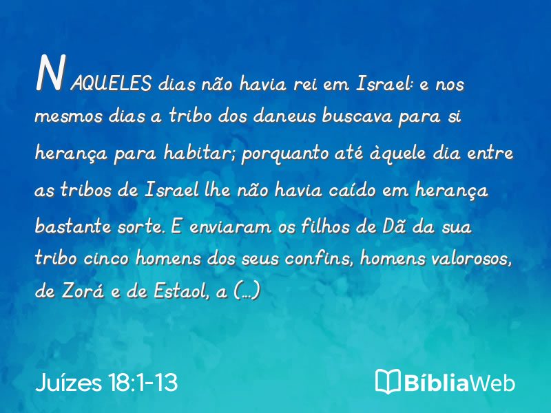 Juízes 18:1-13 em imagem para compartilhar