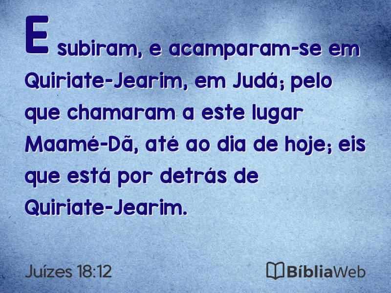 Juízes 18:12 em imagem para compartilhar