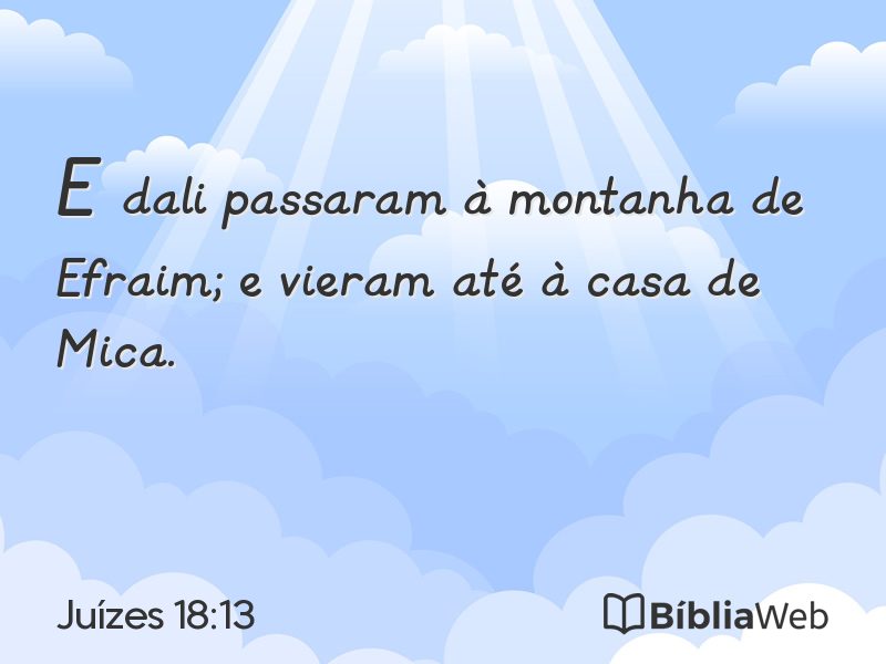 Juízes 18:13 em imagem para compartilhar