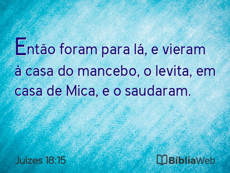 Juízes 18:15 em imagem para compartilhar