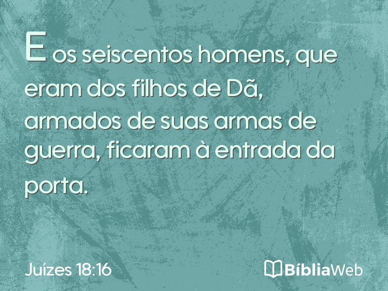 Juízes 18:16 em imagem para compartilhar