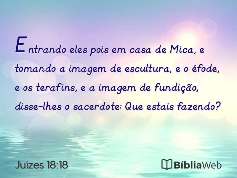 Juízes 18:18 em imagem para compartilhar