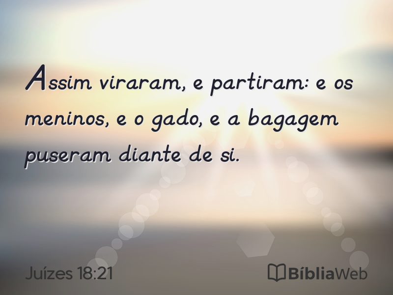 Juízes 18:21 em imagem para compartilhar