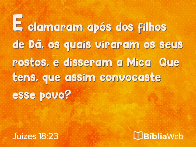 Juízes 18:23 em imagem para compartilhar
