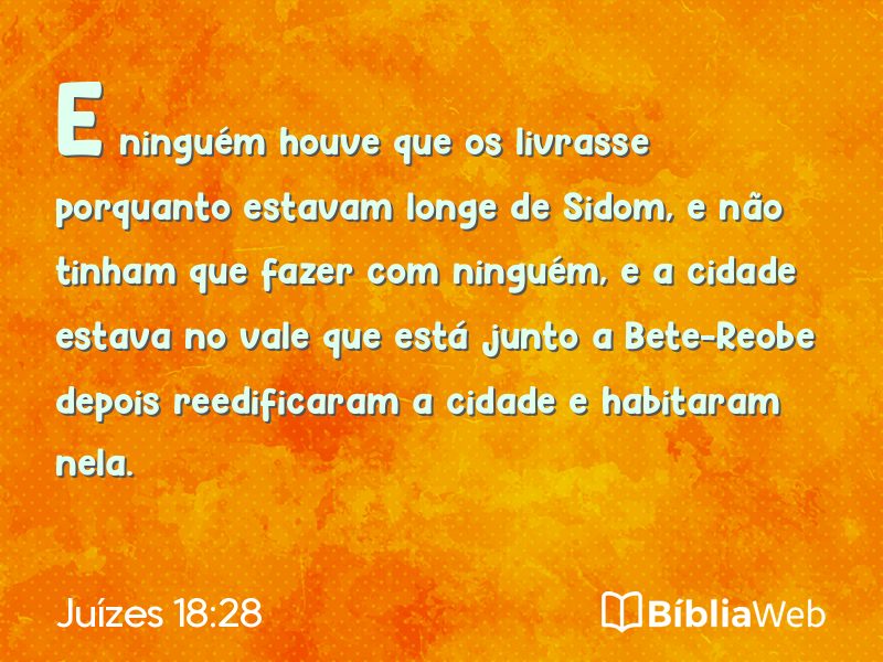 Juízes 18:28 em imagem para compartilhar