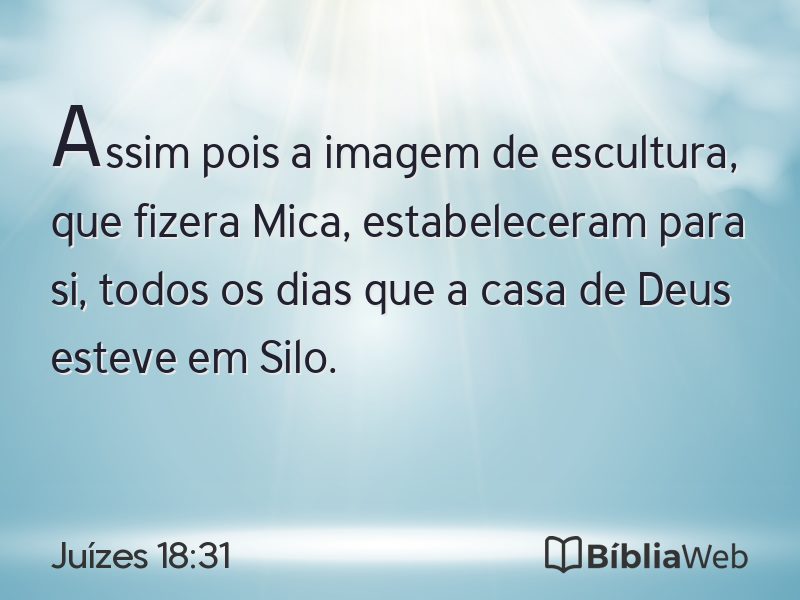 Juízes 18:31 em imagem para compartilhar