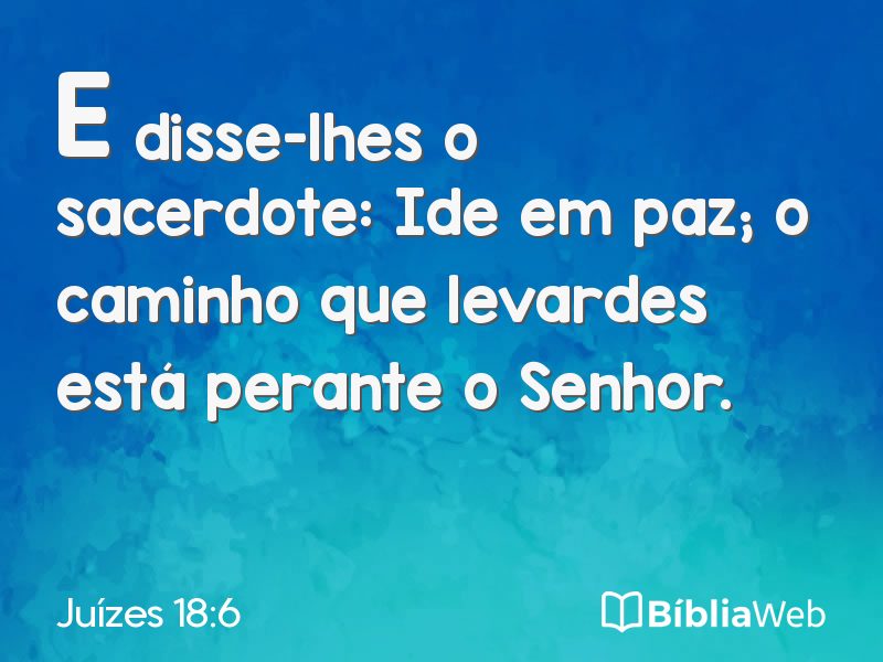 Juízes 18:6 em imagem para compartilhar