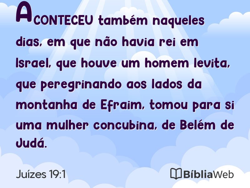 Juízes 19:1 em imagem para compartilhar