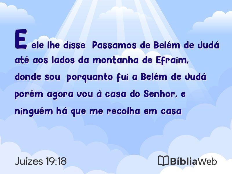 Juízes 19:18 em imagem para compartilhar