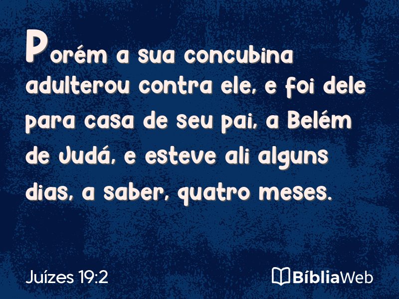 Juízes 19:2 em imagem para compartilhar