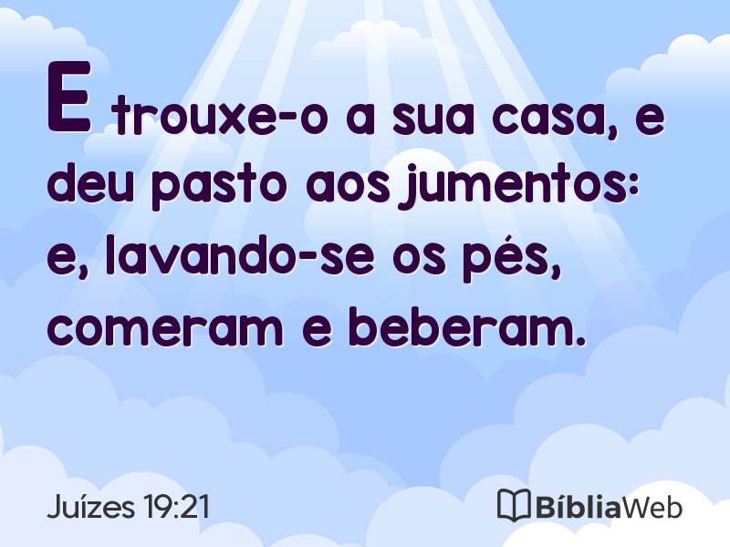 Juízes 19:21 em imagem para compartilhar