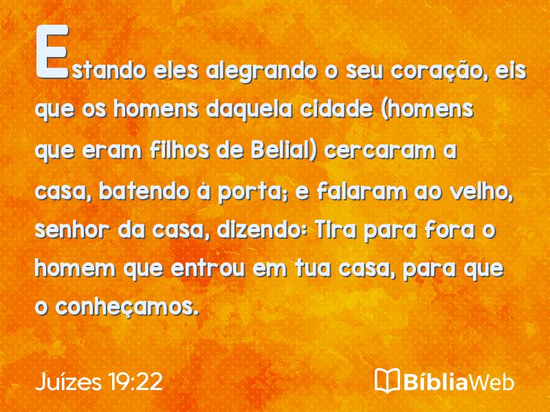 Juízes 19:22 em imagem para compartilhar