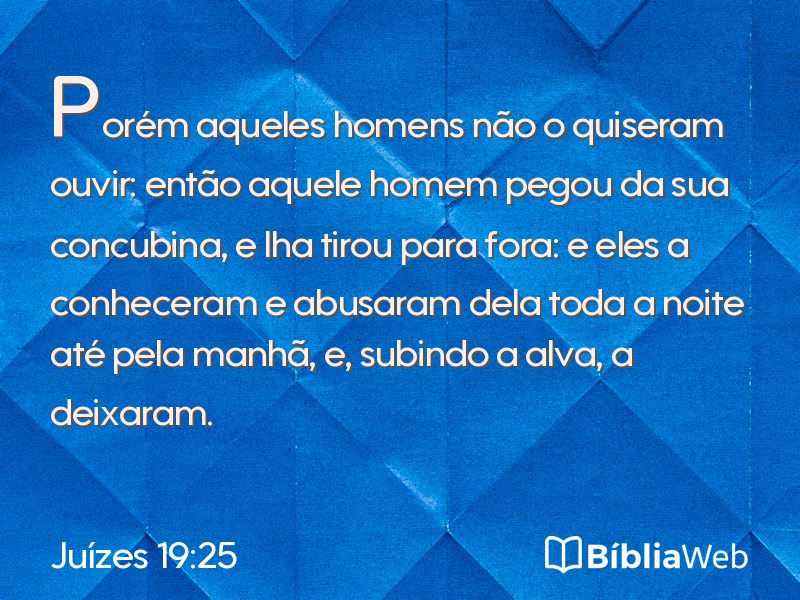 Juízes 19:25 em imagem para compartilhar
