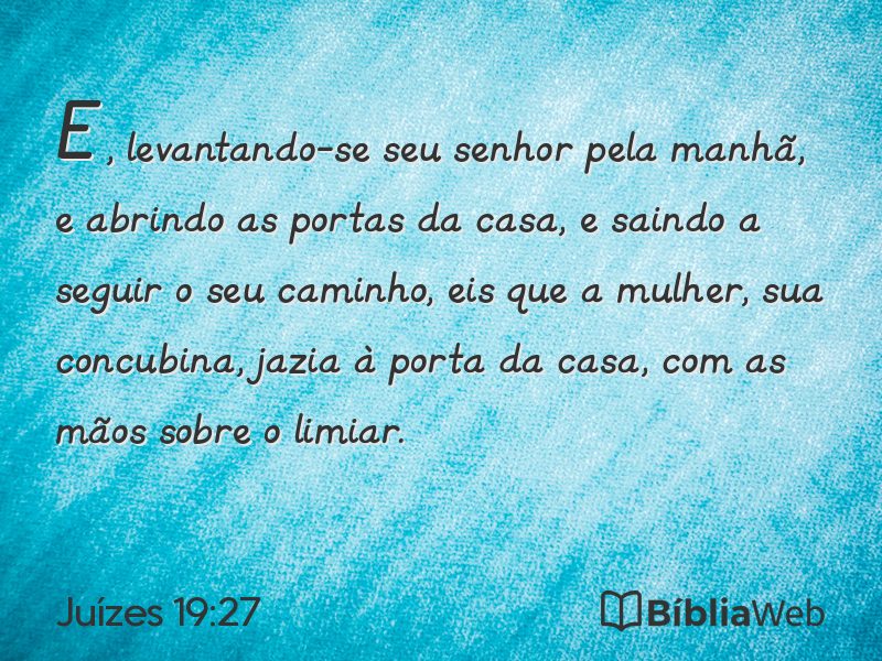 Juízes 19:27 em imagem para compartilhar