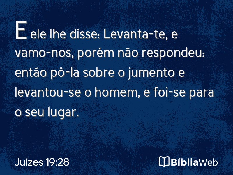 Juízes 19:28 em imagem para compartilhar