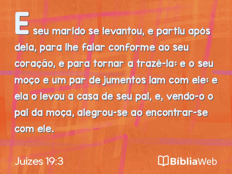 Juízes 19:3 em imagem para compartilhar
