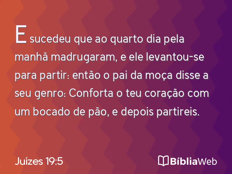 Juízes 19:5 em imagem para compartilhar
