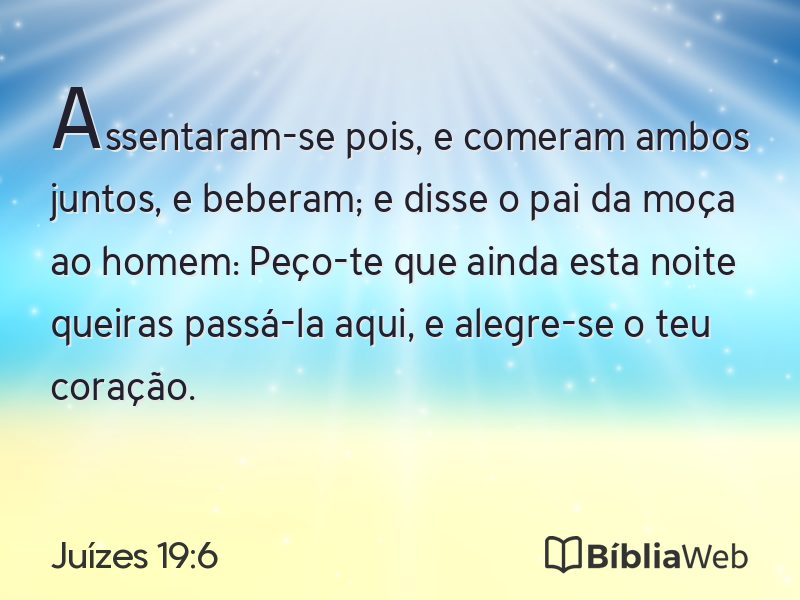 Juízes 19:6 em imagem para compartilhar