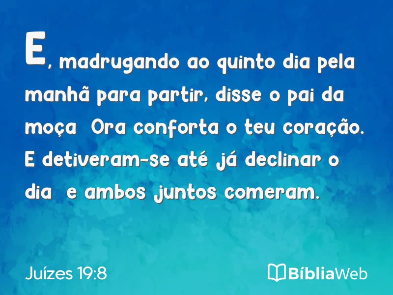 Juízes 19:8 em imagem para compartilhar