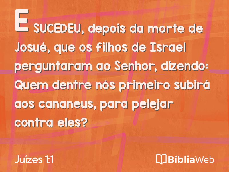 Juízes 1:1 em imagem para compartilhar
