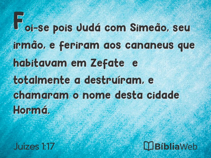 Juízes 1:17 em imagem para compartilhar