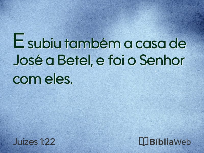Juízes 1:22 em imagem para compartilhar