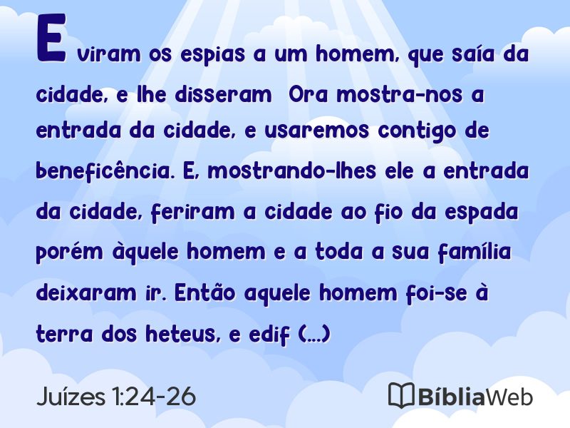 Juízes 1:24-26 em imagem para compartilhar
