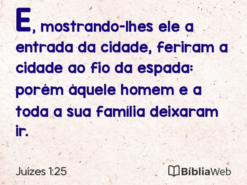 Juízes 1:25 em imagem para compartilhar