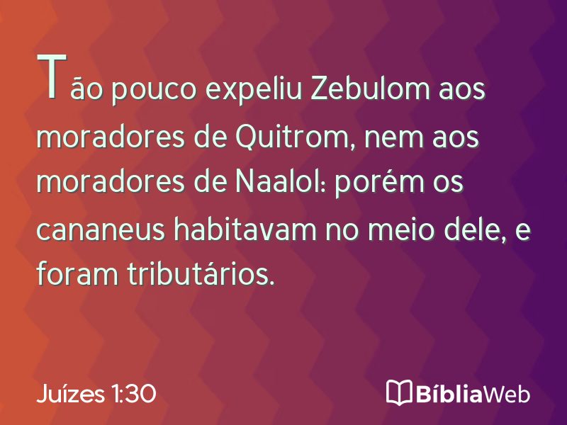 Juízes 1:30 em imagem para compartilhar