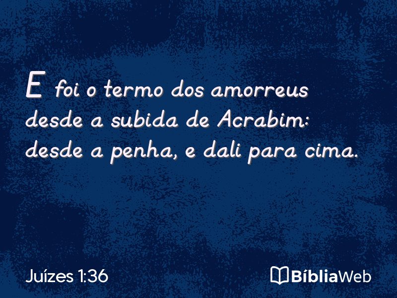 Juízes 1:36 em imagem para compartilhar