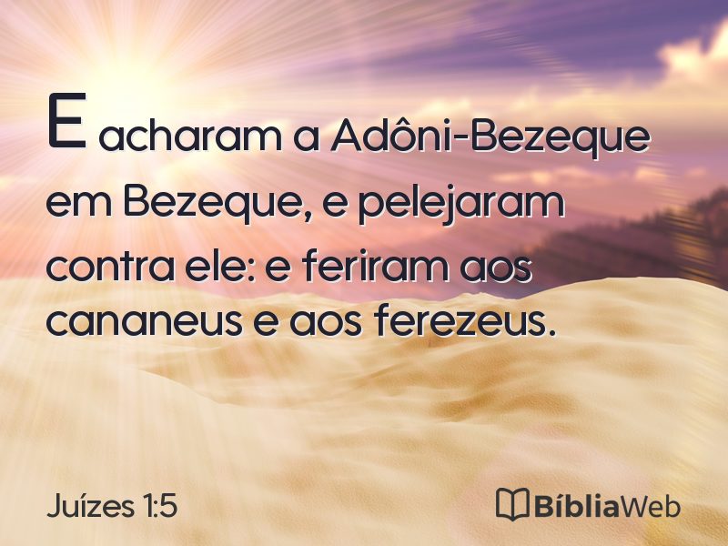Juízes 1:5 em imagem para compartilhar