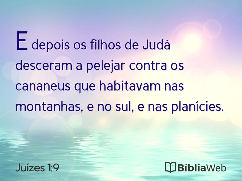 Juízes 1:9 em imagem para compartilhar