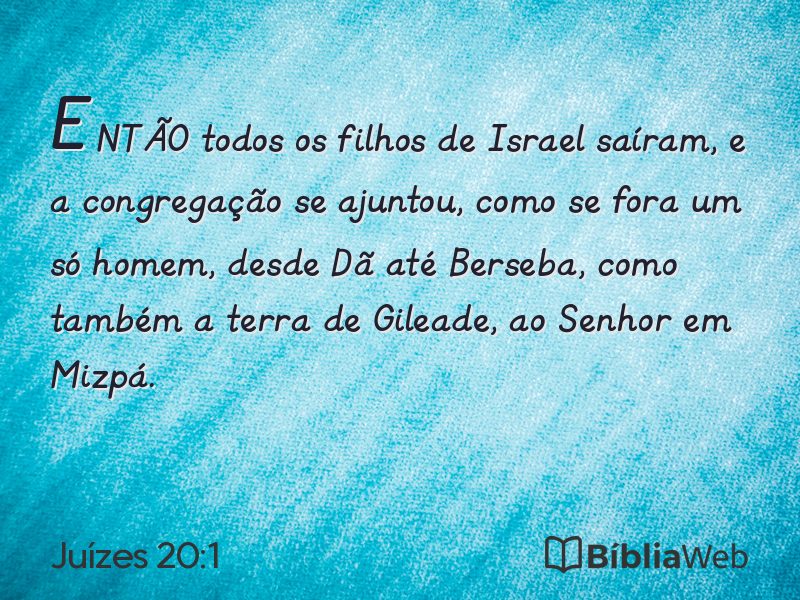 Juízes 20:1 em imagem para compartilhar