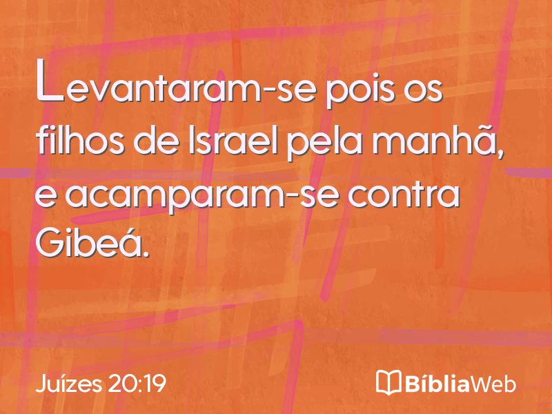 Juízes 20:19 em imagem para compartilhar
