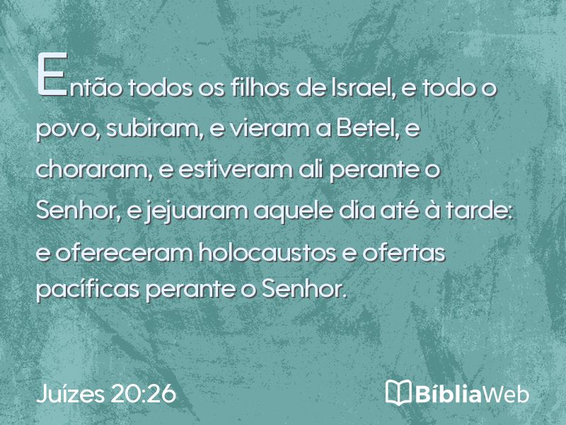 Juízes 20:26 em imagem para compartilhar