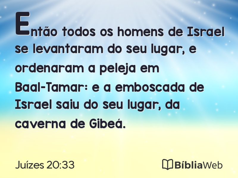 Juízes 20:33 em imagem para compartilhar